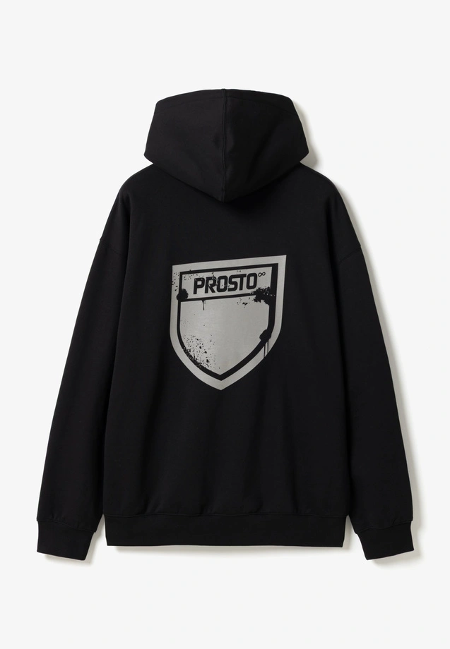 Bluza męska z kapturem Prosto Splash Shield czarna