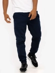 Spodnie męskie Jogger Jeans Jigga Wear Crown Stitch granatowe/białe