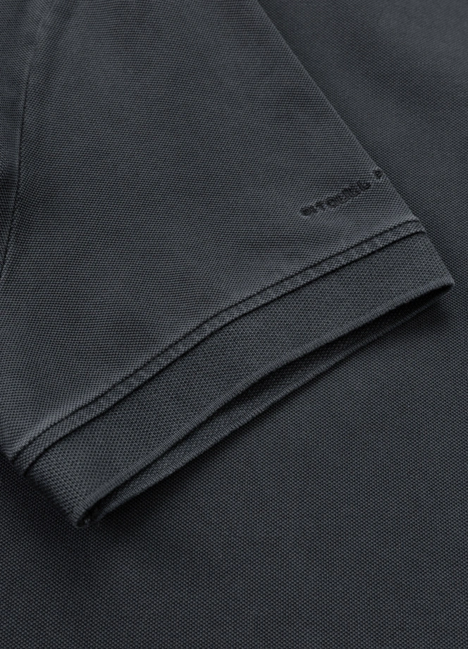 Koszulka męska Polo Pitbull Pique Small Logo Washed grafitowa