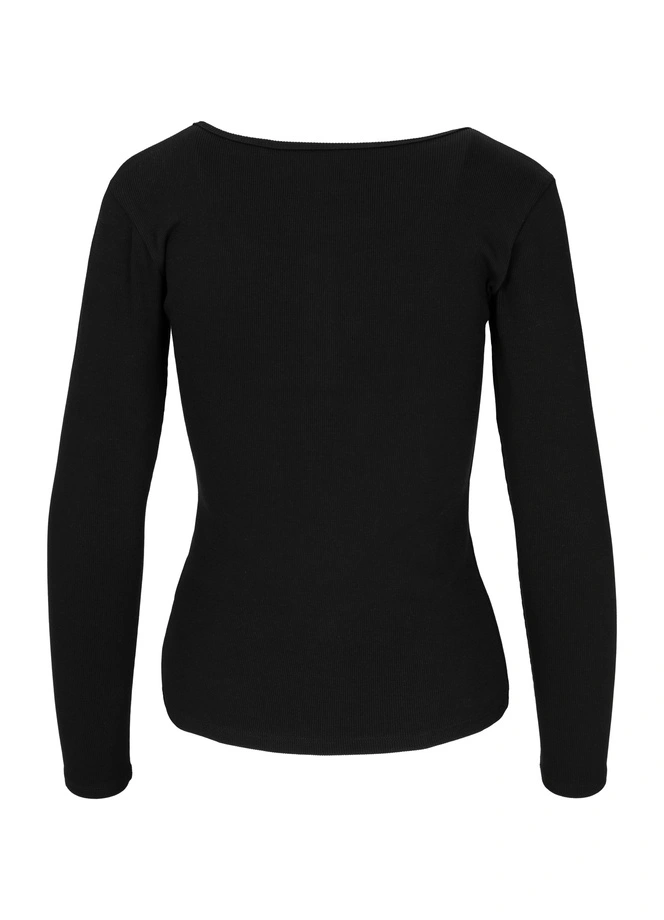 Koszulka longsleeve damski Pit Bull Rib czarna
