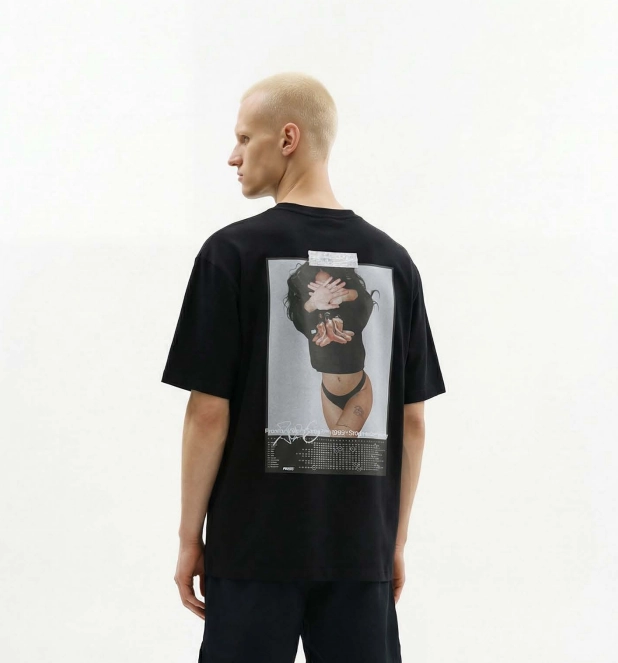 Koszulka męska t-shirt oversize Prosto Callendar czarna