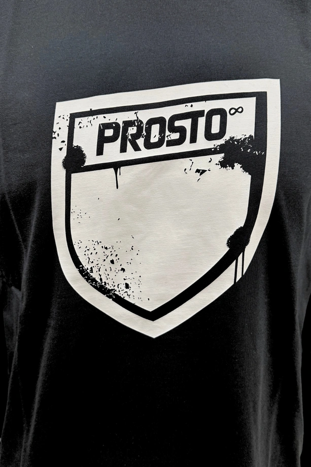 Koszulka longsleeve męski Prosto Splash Shield czarna