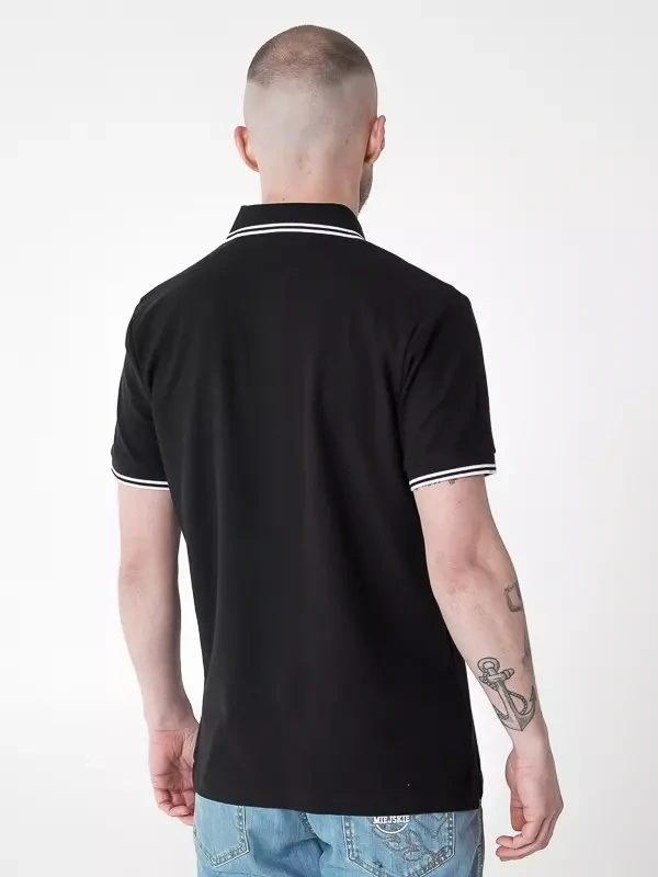 Koszulka męska polo t-shirt Środowisko Miejskie Laur czarna