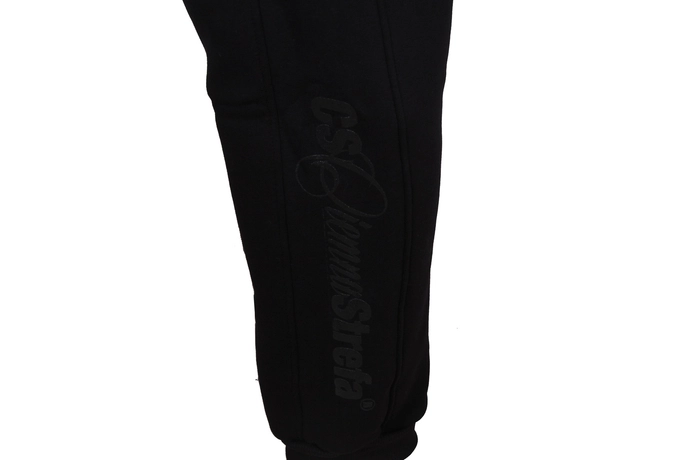 Spodnie dresowe męskie Ciemna Strefa czarno/czarne