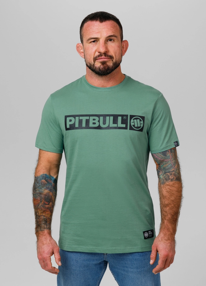 Koszulka męska T-Shirt Pit Bull Pitbull Hilltop 25 miętowa zielona