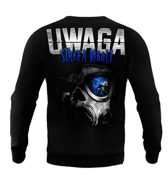 Bluza męska bez kaptura Public Enemy Strefa Kiboli crewneck czarna