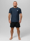 Koszulka męska T-shirt Pit Bull Performance Pro+ Casual Sport Small Logo granatowa