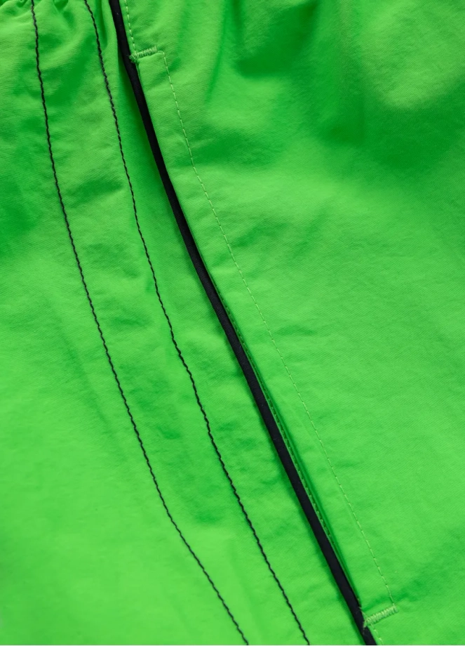 Spodenki szorty kąpielowe męskie Pitbull Crownhill fluo zielone