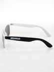 Okulary przeciwsłoneczne Jigga Wear Name Contrast Wayfarer czarno/biało/niebieskie