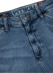 Spodenki szorty jeans bojówki męskie Pitbull Classic Wash Deerhorn jasno niebieskie