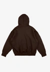 Bluza męska z kapturem oversize Prosto Mizo brązowa