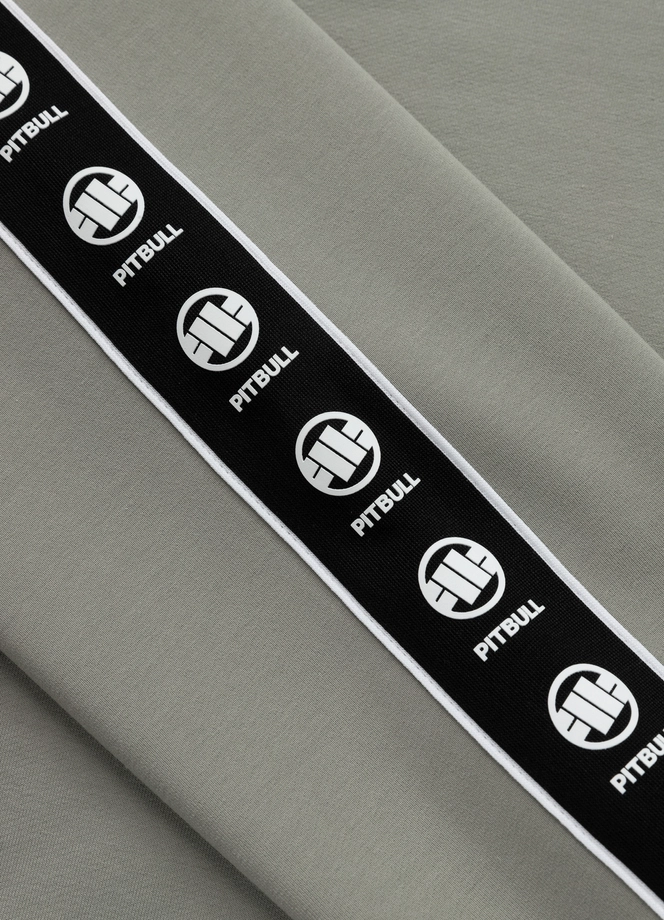 Bluza męska bez kaptura Pitbull Pit Bull Tape Nugget dusty salvia