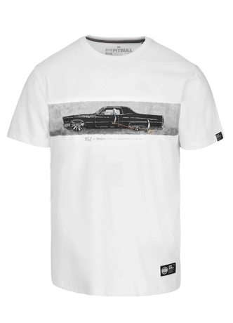 Koszulka męska T-Shirt Pit Bull Pitbull Devil's Deville biała