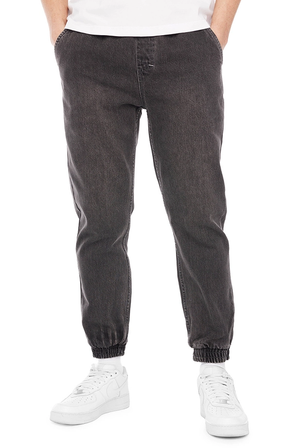 Spodnie męskie Jogger Jeans Mass Denim Signature 2.0 '25 sprany czarny