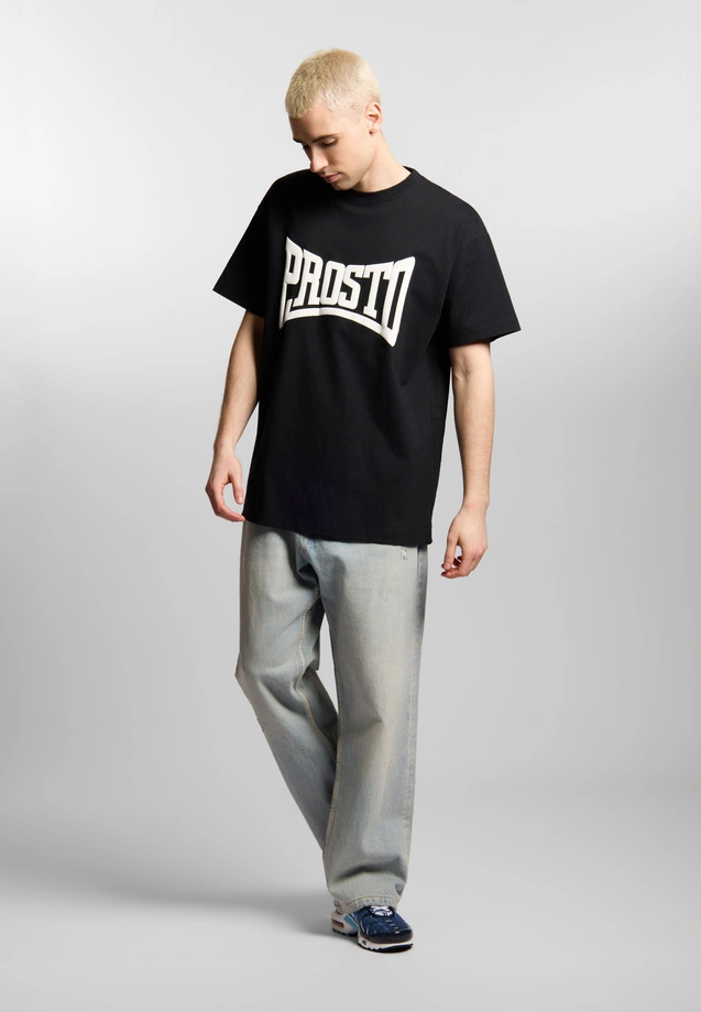 Koszulka męska t-shirt oversize Prosto Ever czarna
