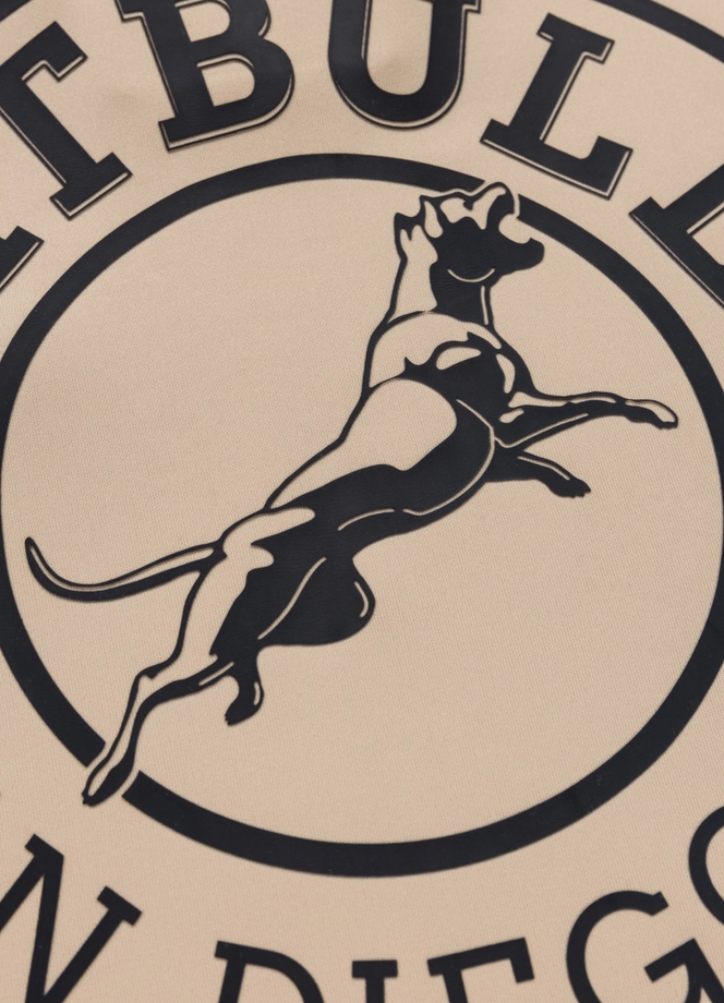 Bluza męska rozpinana Pit Bull San Diego CA jasno beżowa