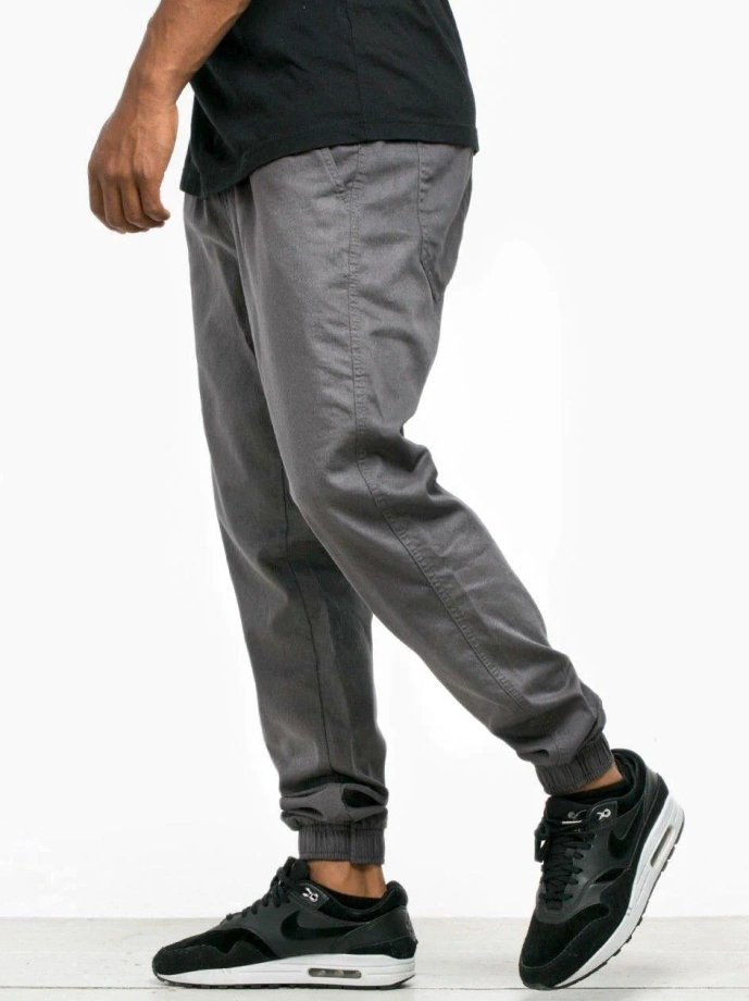 Spodnie męskie Jogger Jigga Wear Crown szare