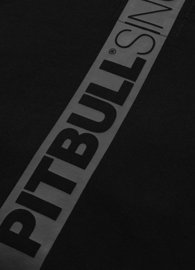 Bluza męska rozpinana z kapturem Pit Bull Hilltop czarno/czarna