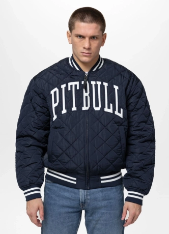 Kurtka męska przejściowa bejsbolówka Pit Bull Jupiter granatowa