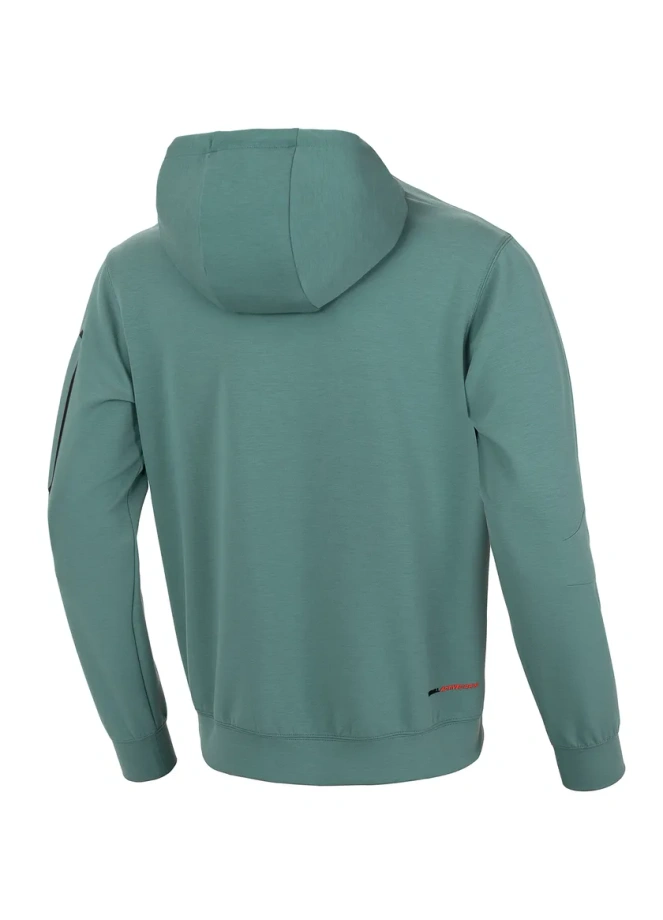 Bluza męska z kapturem Pitbull Pit Bull Explorer hooded miętowa zielona