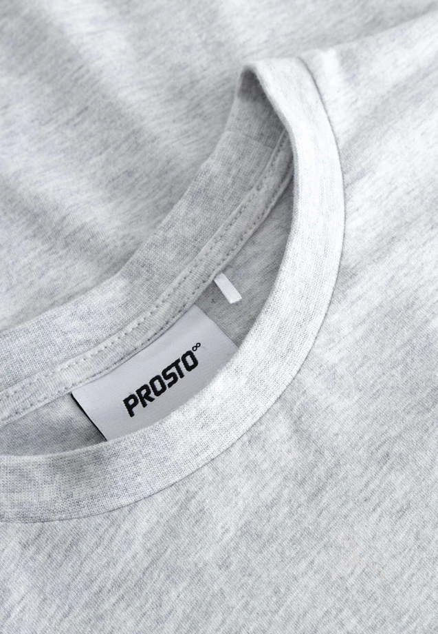 Koszulka męska t-shirt Prosto Root szaro/granatowa
