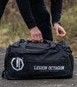 Torba sportowa z funkcją plecaka Legion Octagon Fighting Division czarna