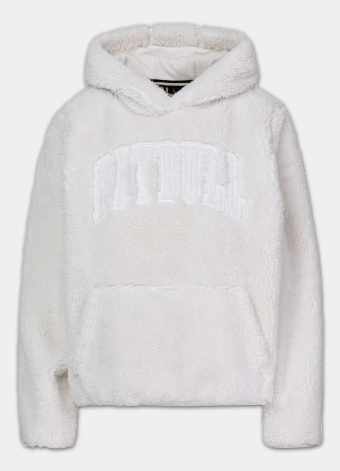 Bluza damska z kapturem Pitbull Aragona Norton off white biała