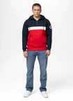 Bluza męska z kapturem Pit Bull Gibson granatowo/czerwona