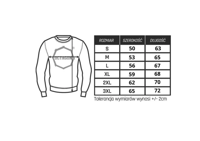 Bluza męska Octagon Legion crewneck czarna