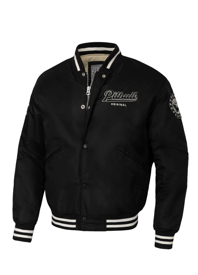 Kurtka męska przejściowa Pit Bull Seabridge 24 baseball jacket czarna