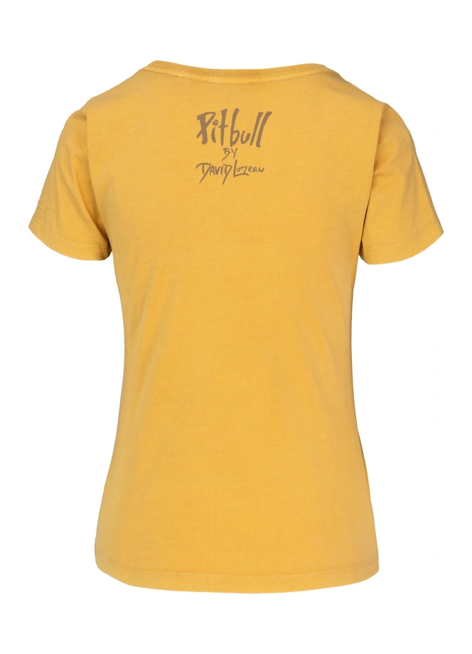 Koszulka damska T-shirt Pit Bull BeachBreak sprany żółty