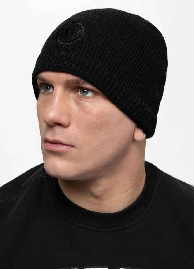 Czapka zimowa Pit Bull Beanie Mills Logo czarna