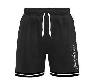 Spodenki męskie szorty dresowe Street Autonomy Sign czarne/białe