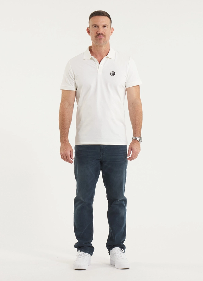 Koszulka męska Polo Pitbull Jersey Slim Fit Small Logo biała