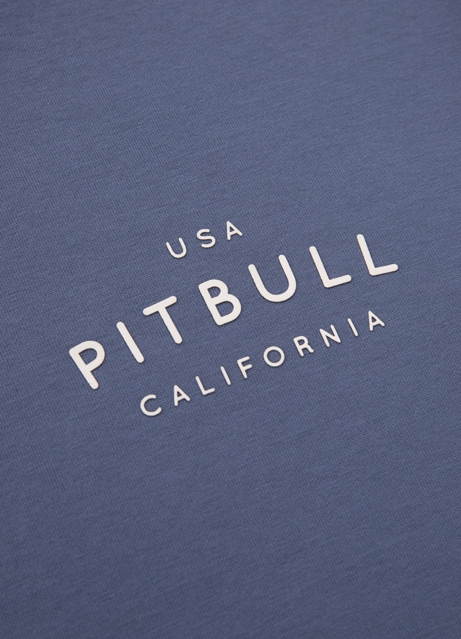 Komplet dresowy męski krótki Pitbull Pit Bull Sampson niebieski