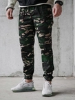 Spodnie męskie materiałowe jogger Środowisko Miejskie Classic Icon camo 