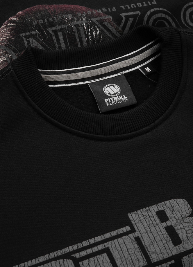 Bluza męska bez kaptura Pitbull Pit Bull Boxing FD black