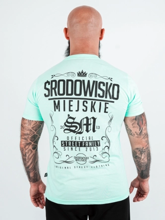 Koszulka męska t-shirt Środowisko Miejskie Theme miętowa
