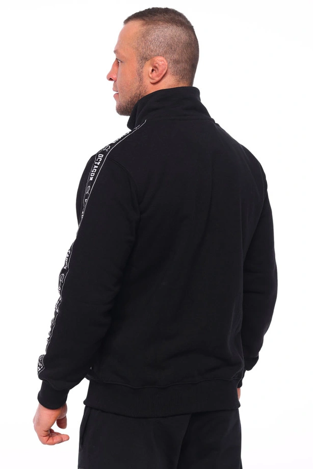 Bluza męska rozpinana Octagon Stripe czarna