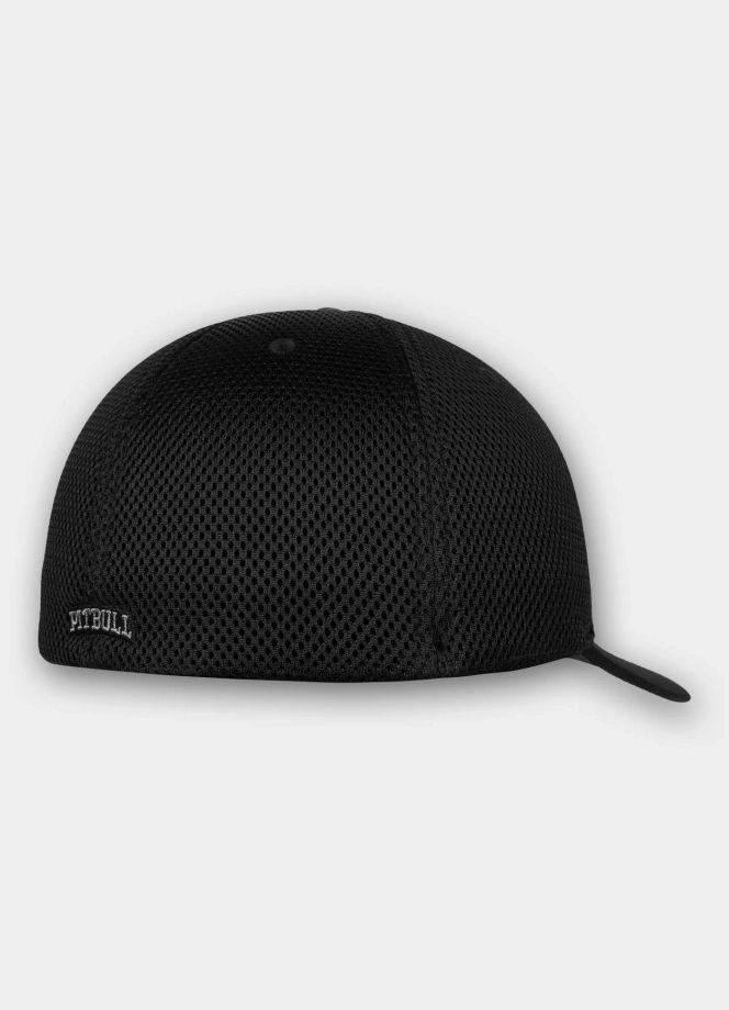 Czapka z daszkiem Full Cap Mesh Pit Bull Tyrian czarna