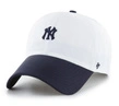 Czapka z daszkiem 47 Brand New York Yankees Vista Mini Clean Up biała granatowa