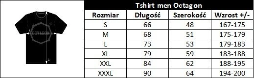 Koszulka T-shirt męski Octagon In Fire czarna