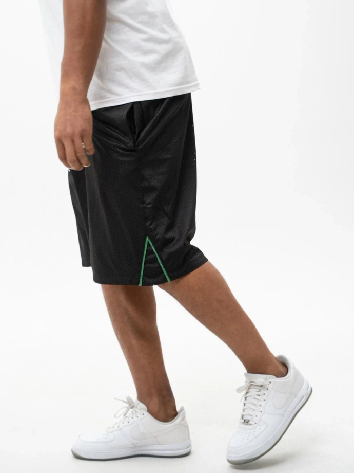 Spodenki szorty męskie dresowe Jigga Wear Baseball zielono czarne
