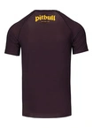 Koszulka męska rashguard Pitbull Logo Palms brązowa