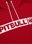 Bluza meska z kapturem Pitbull Pit Bull Hilltop Terry hooded czerwona