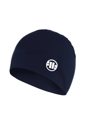 Czapka kompresyjna Pit Bull Beanie Pitbul Small Logo II granatowa/biała