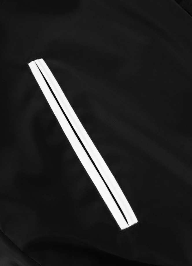 Kurtka męska przejściowa bejsbolówka Pit Bull Manolito czarno/biała