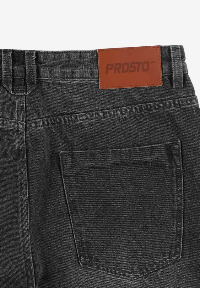 Spodnie męskie Jeans Tapered Prosto Serif szare
