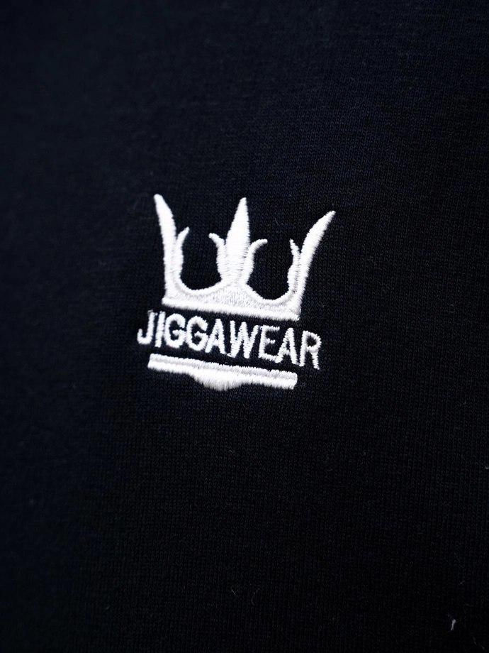 Komplet dresowy męski oversize Jigga Wear Crown czarny