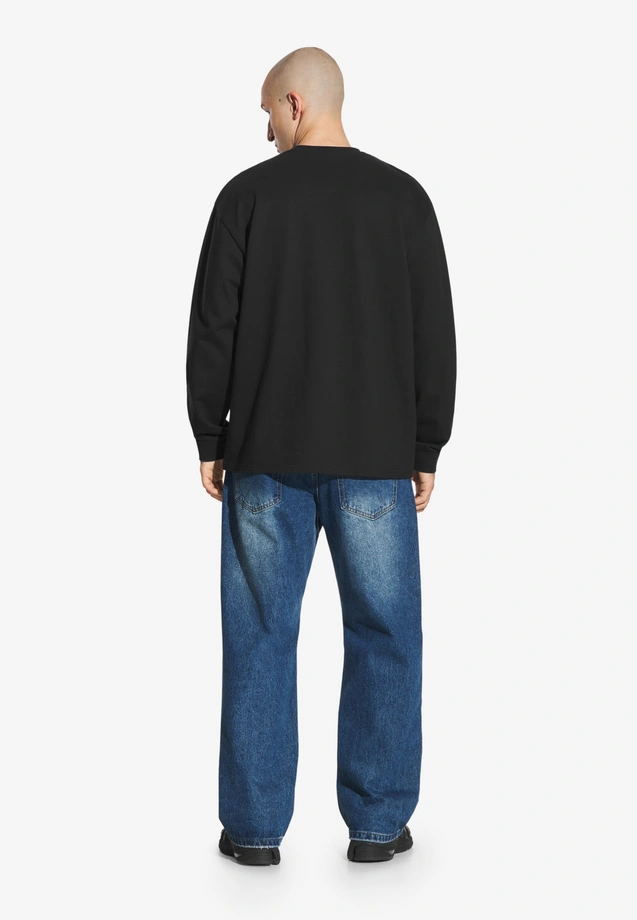 Koszulka longsleeve męski Prosto Crest czarna